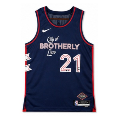 2023/24 Season Philadelphia 76ers City Edition #21 Joel Embiid NBA Jersey