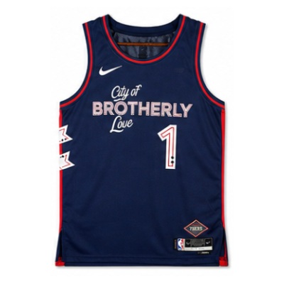 2023/24 Season Philadelphia 76ers City Edition #1 James Harden NBA Jersey
