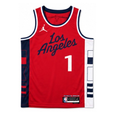 2024/25 Season Los Angeles Clippers Jumpman Limited Edition Red #1 James Harden NBA Jersey