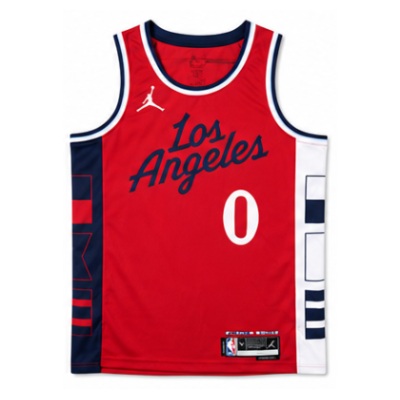 2024/25 temporada Los Angeles Clippers Jumpman Limited Edition vermelho #0 Russell Westbrook camisola NBA
