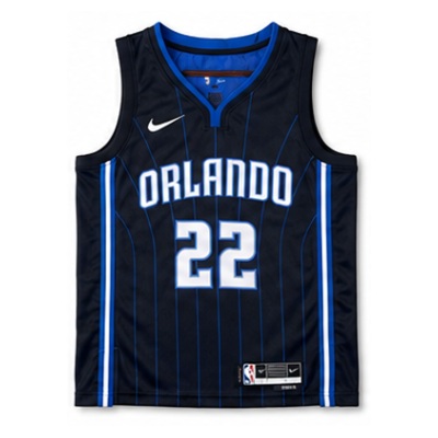 2022/23 Season Orlando Magic Away Black Striped #22 Franz Wagner NBA Jersey