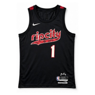 2023/24 Season Portland Trail Blazers City Edition #1 Ben Simmons NBA Jersey