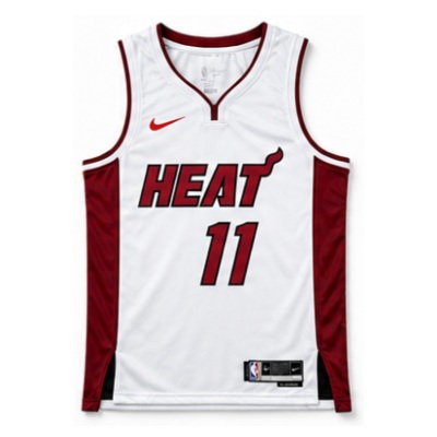 Miami Heat V-Neck Home White #11 Jaime Jaquez Jr. NBA Jersey