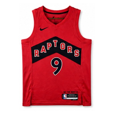 2022/23 Season Toronto Raptors Away Red #9 RJ Barrett NBA Jersey