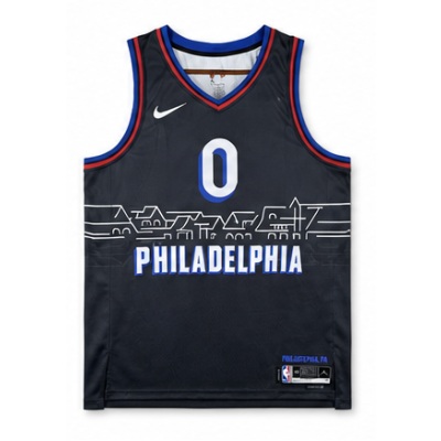 2020/21 Season Philadelphia 76ers City Edition #0 Ma Ke Si NBA Jersey