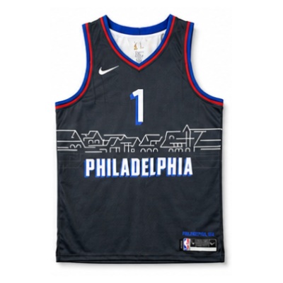 2020/21 Season Philadelphia 76ers City Edition #1 James Harden NBA Jersey