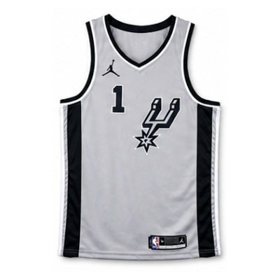 2020/21 Season San Antonio Spurs Gray Jumpman Limited Edition #1 Victor Wembanyama NBA Jersey