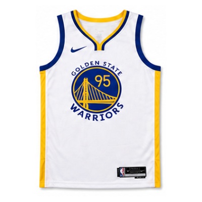 2022/23 Season Golden State Warriors White #95 An De Sen NBA Jersey
