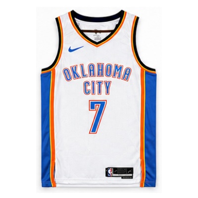 2022/23 Season Oklahoma City Thunder White #7 Chet Holmgren NBA Jersey