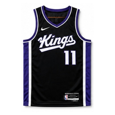 2023/24 Season Sacramento Kings Away Black #11 Domantas Sabonis NBA Jersey