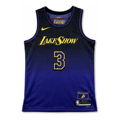 2024/25 Season Los Angeles Lakers City Edition #3 Anthony Davis NBA Jersey