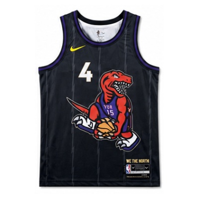 2024/25 Season Toronto Raptors City Edition #4 Ba En Si NBA Jersey