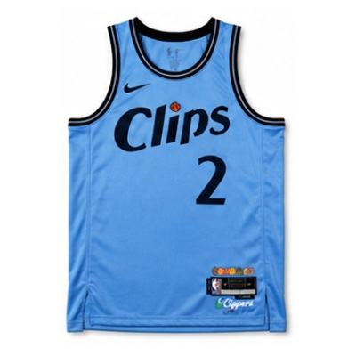 2024/25 temporada Los Angeles Clippers City Edition #2 Kawhi Leonard camisola NBA