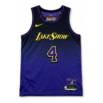 2024/25 Season Los Angeles Lakers City Edition #4 Ke Nei Ke Te NBA Jersey