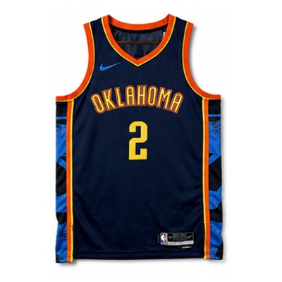 2024/25 Season Oklahoma City Thunder City Edition #2 Shai Gilgeous-Alexander NBA Jersey