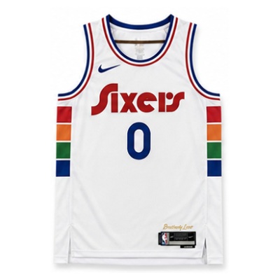 2024/25 Season Philadelphia 76ers City Edition #0 Tyrese Maxey NBA Jersey