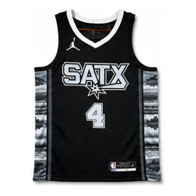 2022/23 Season San Antonio Spurs Jumpman #4 De'Aaron Fox NBA Jersey