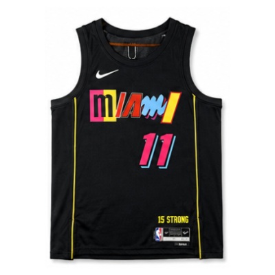 2021/22 Season Miami Heat City Edition #11 Jaime Jaquez Jr. NBA Jersey