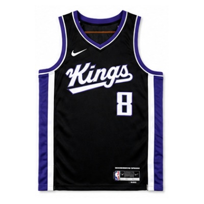 2023/24 Season Sacramento Kings Away Black #8 Zach LaVine NBA Jersey