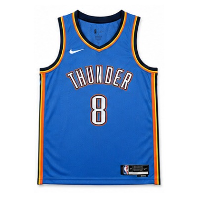 2022/23 Season Oklahoma City Thunder Blue #8 Jalen Williams NBA Jersey