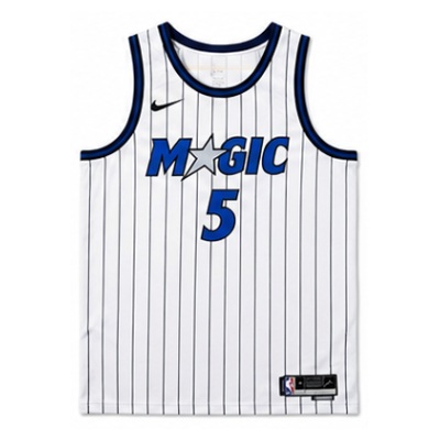 2025/26 Season Orlando Magic Home White #5 Paolo Banchero NBA Jersey
