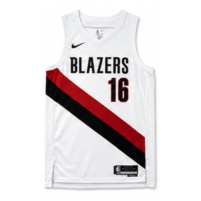 2025/26 Season Portland Trail Blazers Home White #16 Yang Hansen NBA Jersey