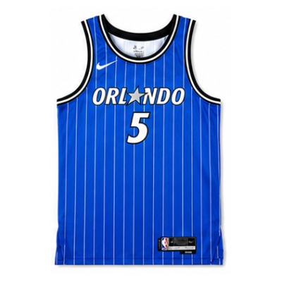 2025/26 Season Orlando Magic Away Blue #5 Paolo Banchero NBA Jersey