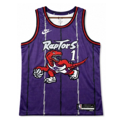 2025/26 Season Toronto Raptors Retro Purple #1 Tracy McGrady NBA Jersey